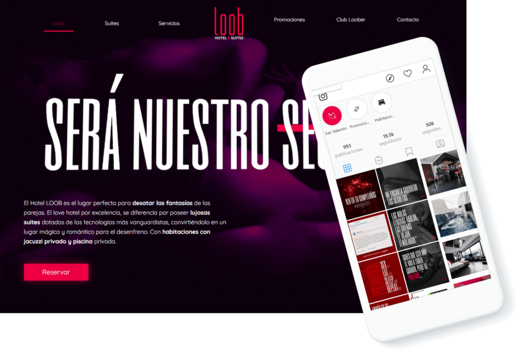 Ejemplo diseño web para hoteles - Hotel Loob
